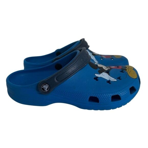 Crocs x Disney Mickey Mouse Classic Clogs Unisex Women’s Sz 9/Men’s Sz 7 Blue - Picture 8 of 14